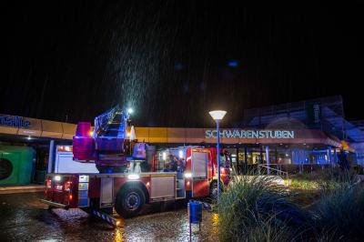 Moeglingen und Freiberg am Neckar: Starkregen laesste Baeche ueber die Ufer treten und Keller voll laufen